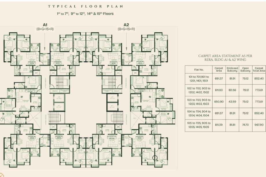 Kamdhenu-The-Premia-Typical-Floor-Plan-1