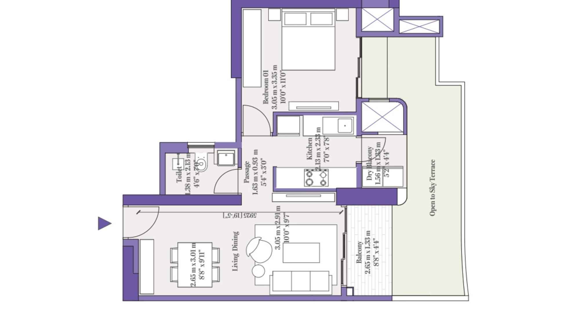 Aditya-Birla-Punya-1-BHK-647-Sqft-Floor-Plan