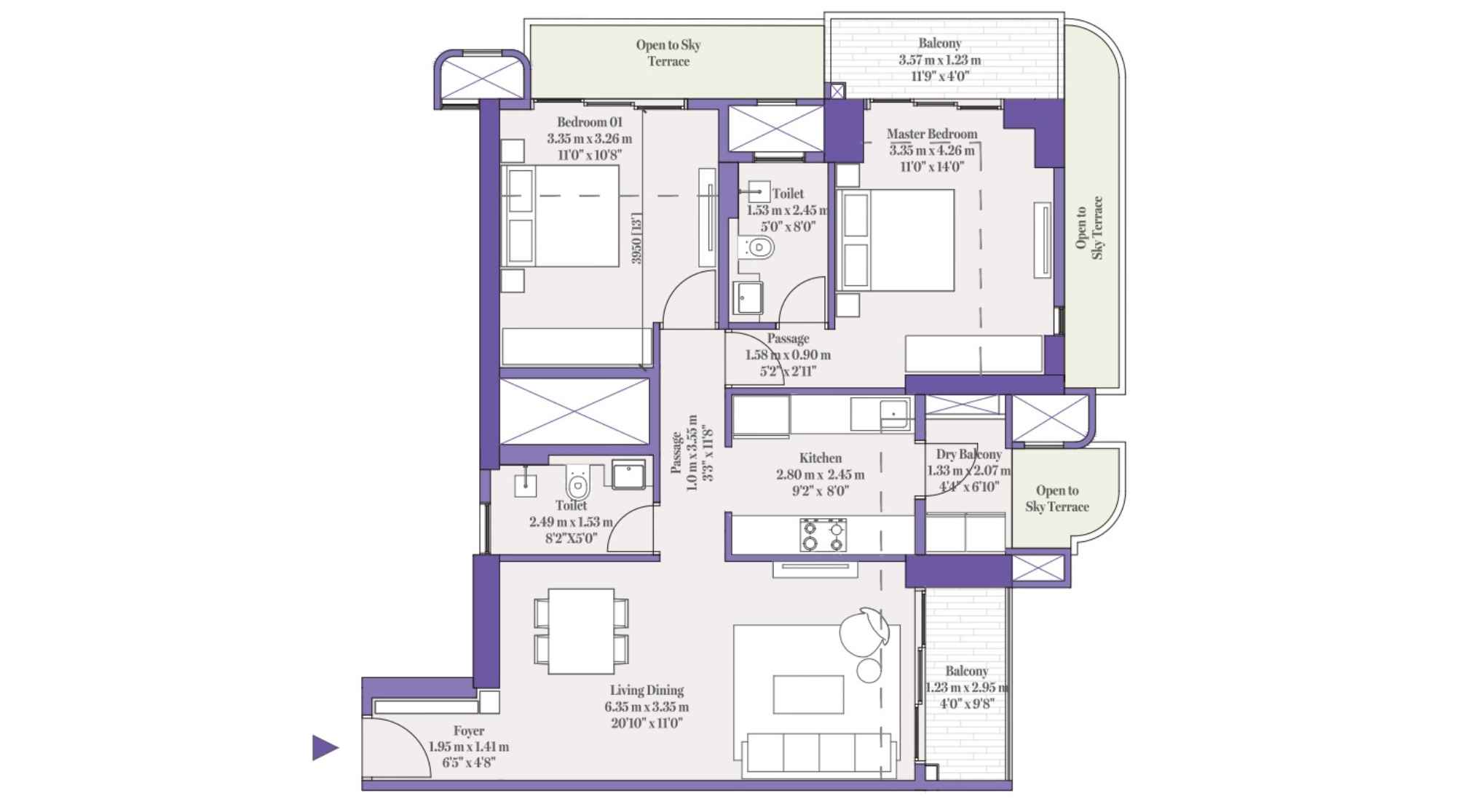 Aditya-Birla-Punya-2-BHK-1036-Sqft-Floor-Plan