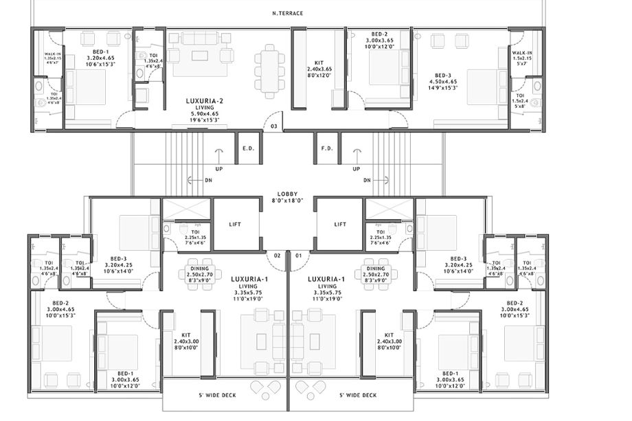 PLATINUM-ELYSIUM-13th-Floor-Plan