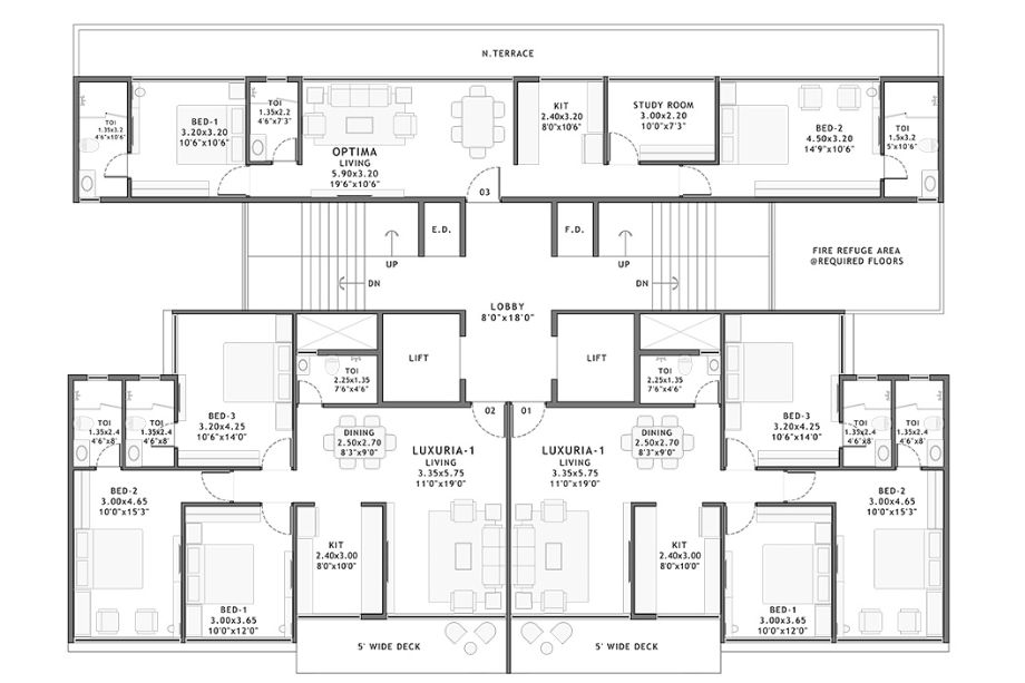 PLATINUM-ELYSIUM-14th-Floor-Plan