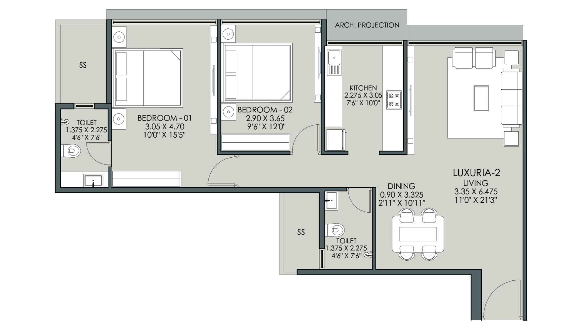 Platinum-Sicily-2-bhk-unit-plan-image-2