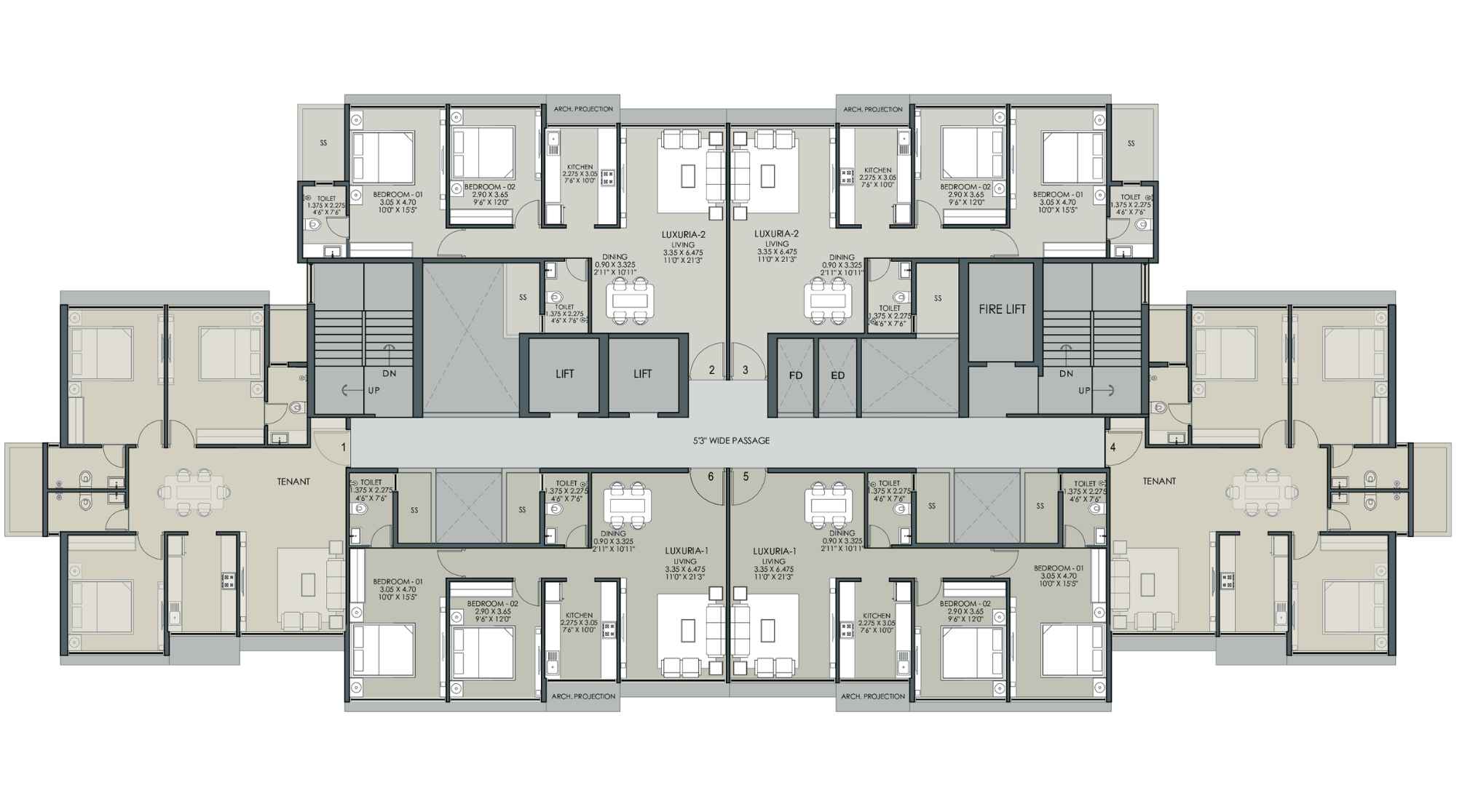 Platinum-Sicily-Typical-floor-plan