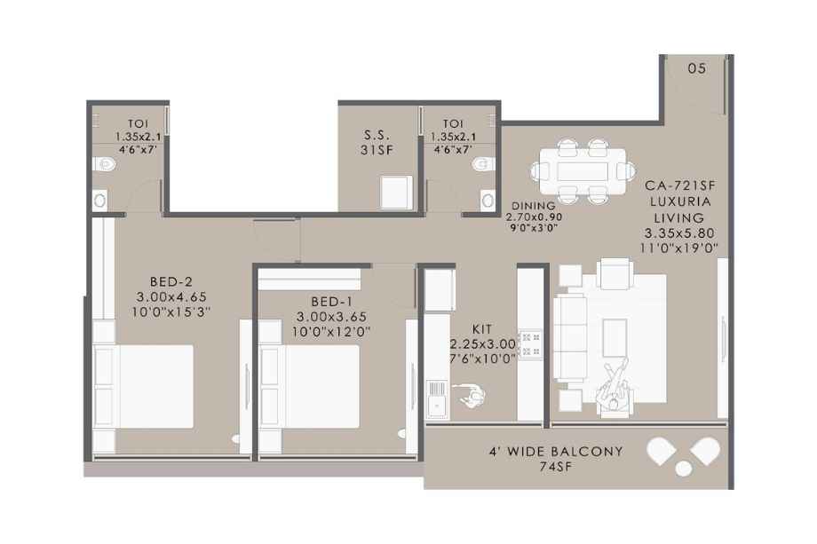 Platinum-Mansionz-Floor-Plan-2-BHK