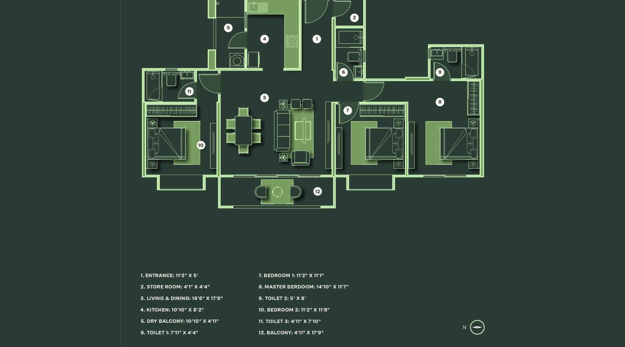 LJM-The-Reserve-floor-plan-3-BHK-A-1243-SQFT