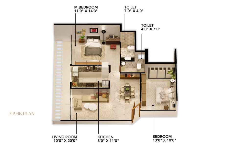 Mega-75-2-BHK-Plan