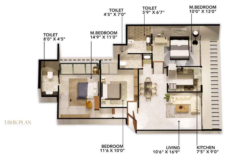 Mega-75-3-BHK-Plan