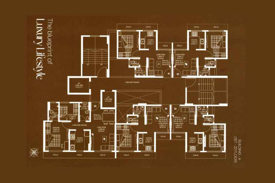 Maruti-Home-Building-A-1-st-22-th-Floor-Plan