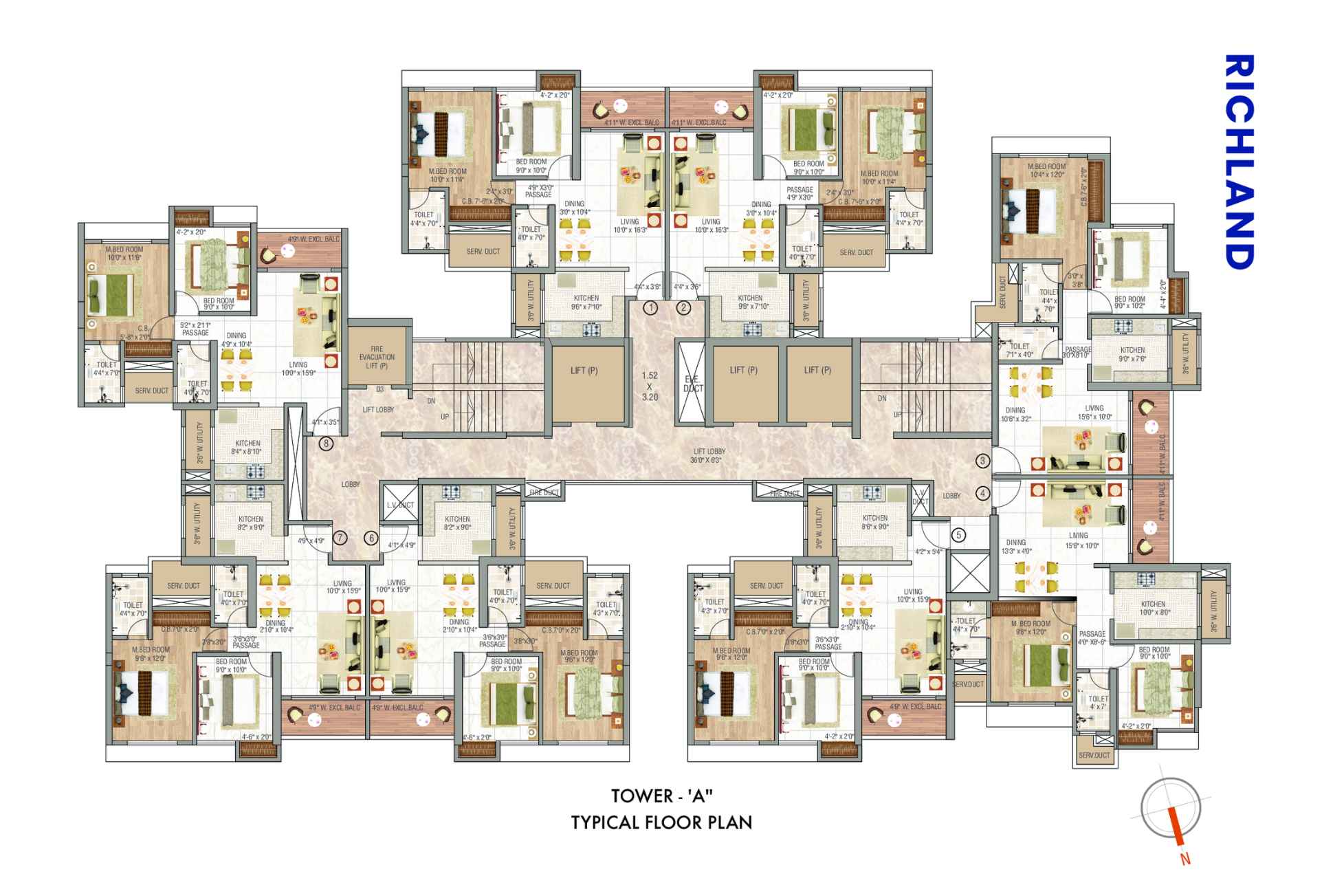 Rutu-City-Typical-Floor-Plan