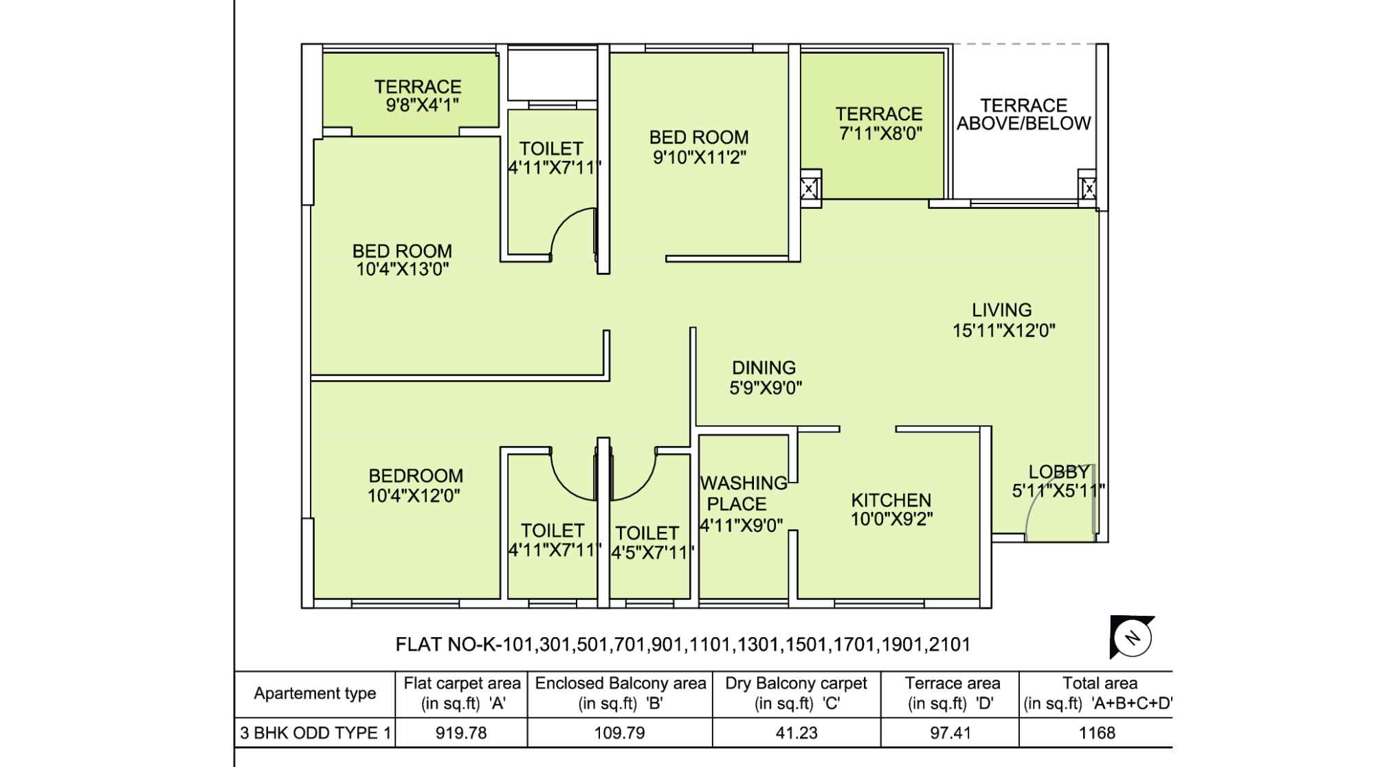 Amit-Bloomfield-3-BHK-1168-Sqft