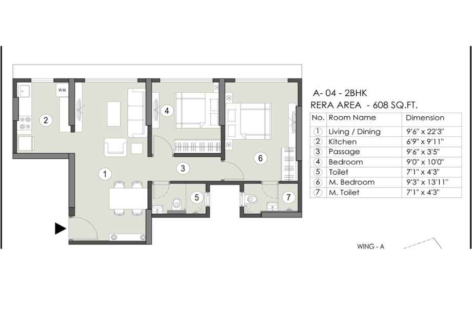 Naumi-Shresht-Floor-Plan-2-BHK-608-sqft