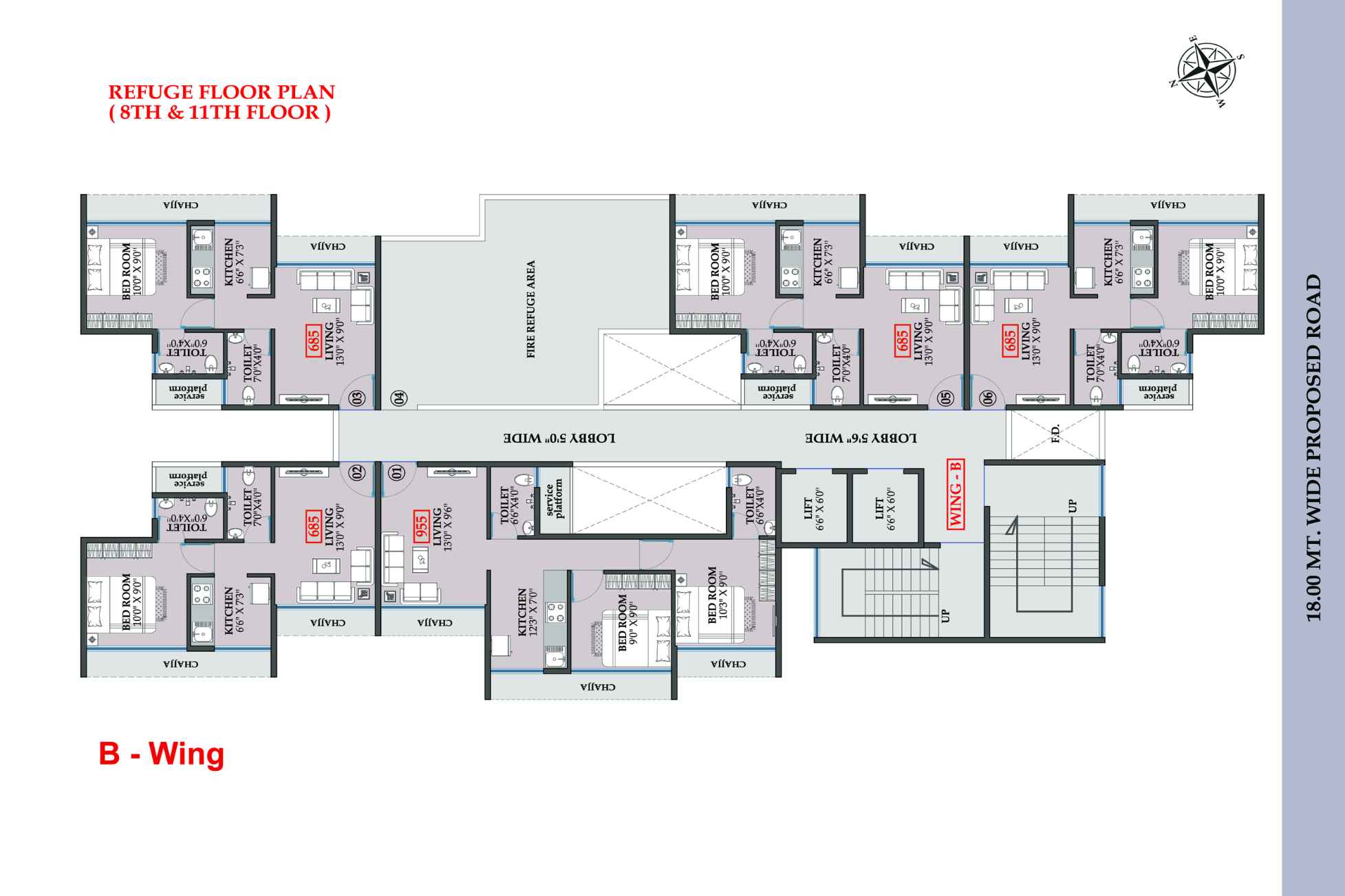 Rudra-Kristina-Floor-Plan-B-Wing-8-&-11-Floor