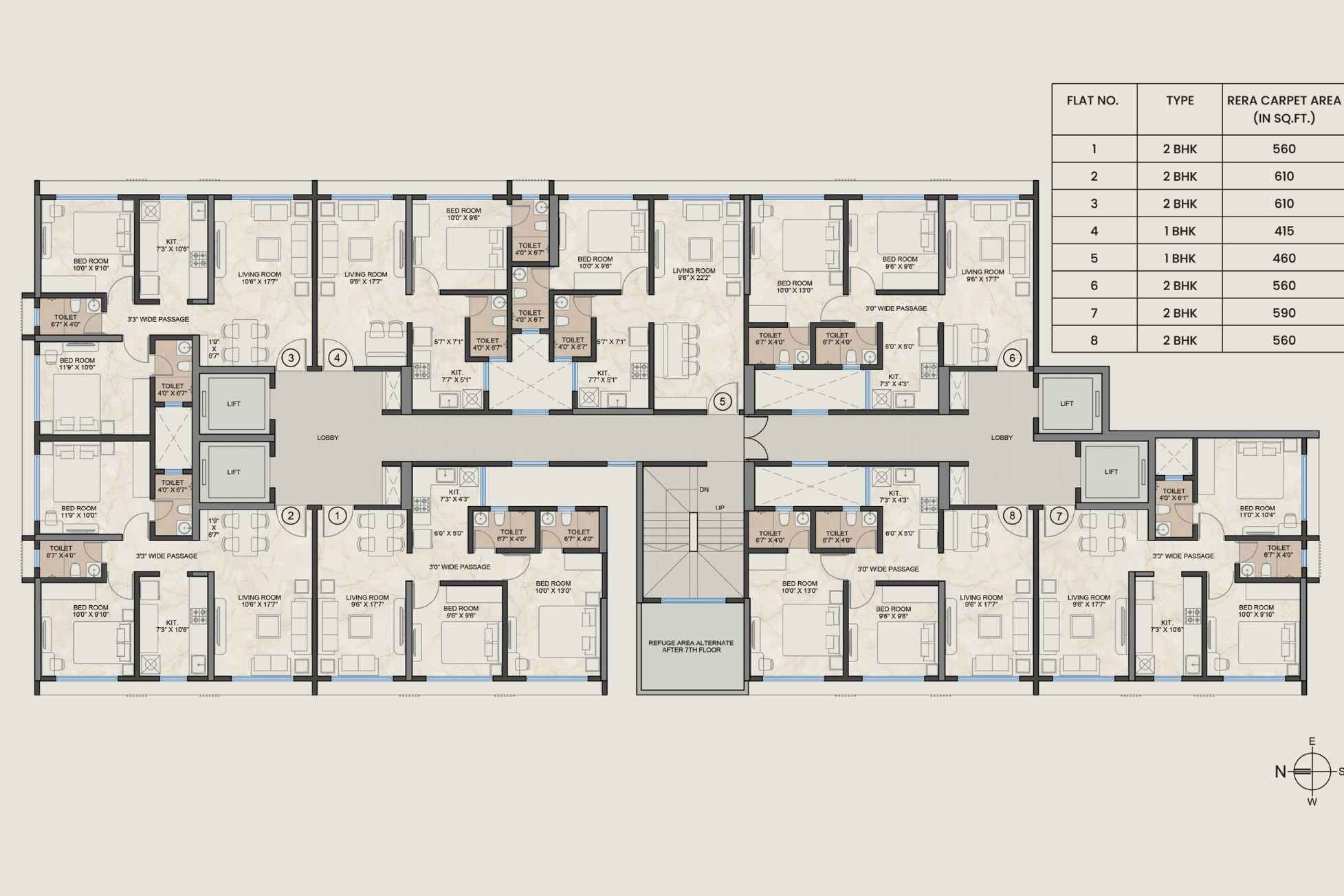 Platinum Crest-Typical-Floor-Plan
