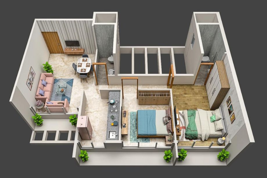 Neelkanth-Darshan-Floor-plan-2BHK-1140-Sqft