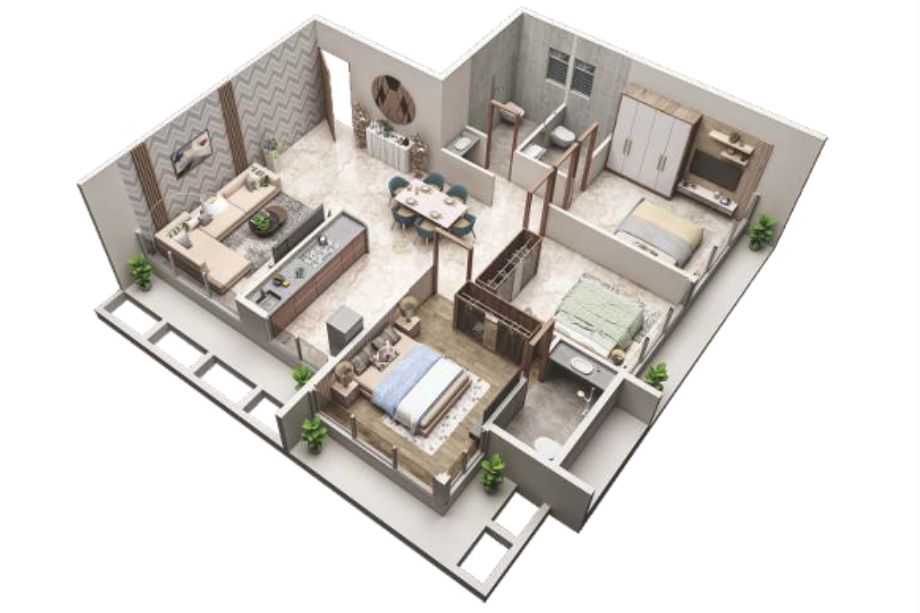Neelkanth-Darshan-FLoor-plan-3BHK-1865-Sqft