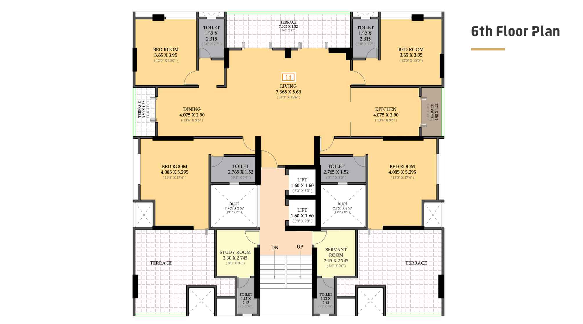 Sapra-Power-Terrace-6th-Floor-Plan
