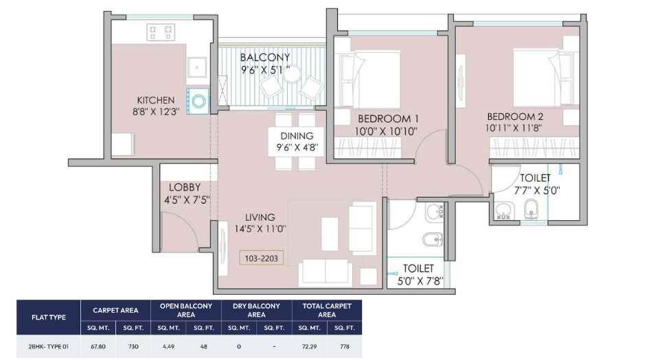 West-World-Floor-Plan-2-BHK