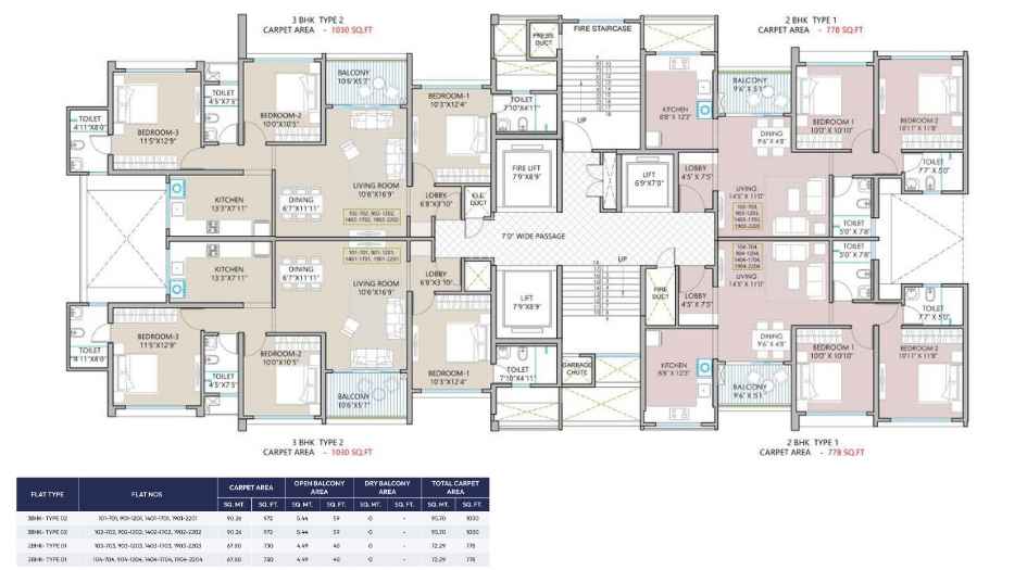 West-World-Tower-3-Typical-Floor-Plan