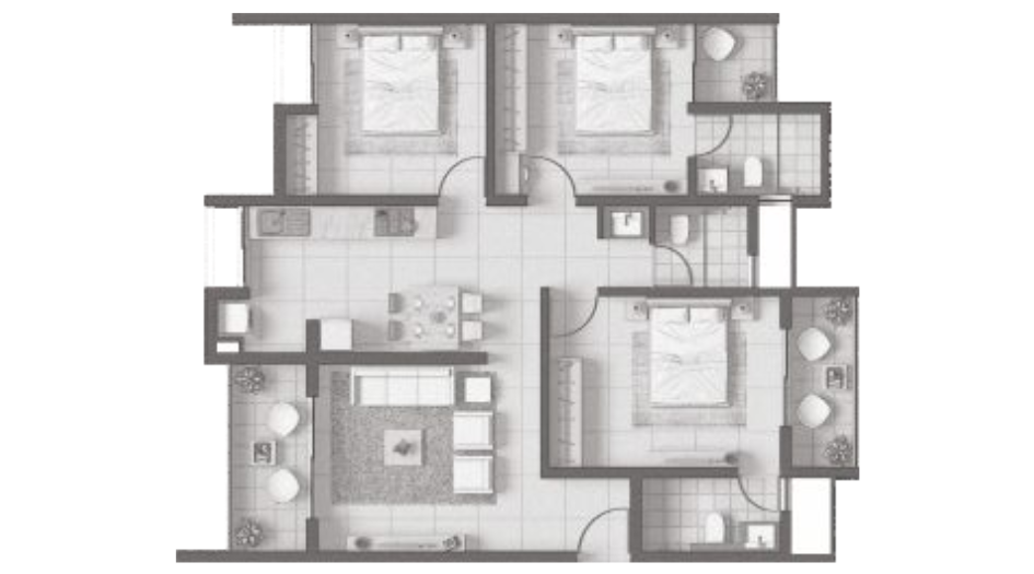 Rohan-VITI-Floor-Plan-3-BHK