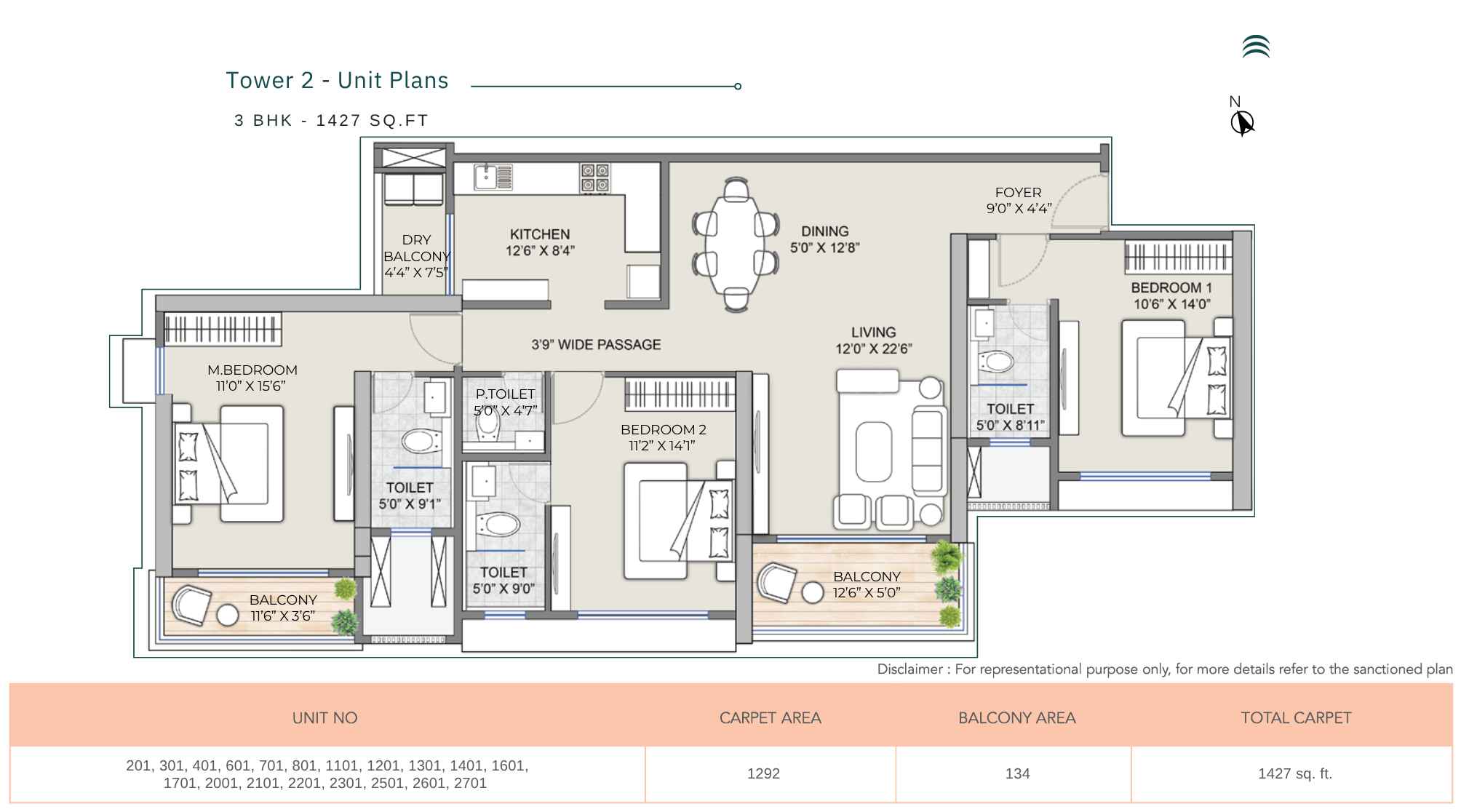 Supreme-Towers-3-bhk-1427-sqft