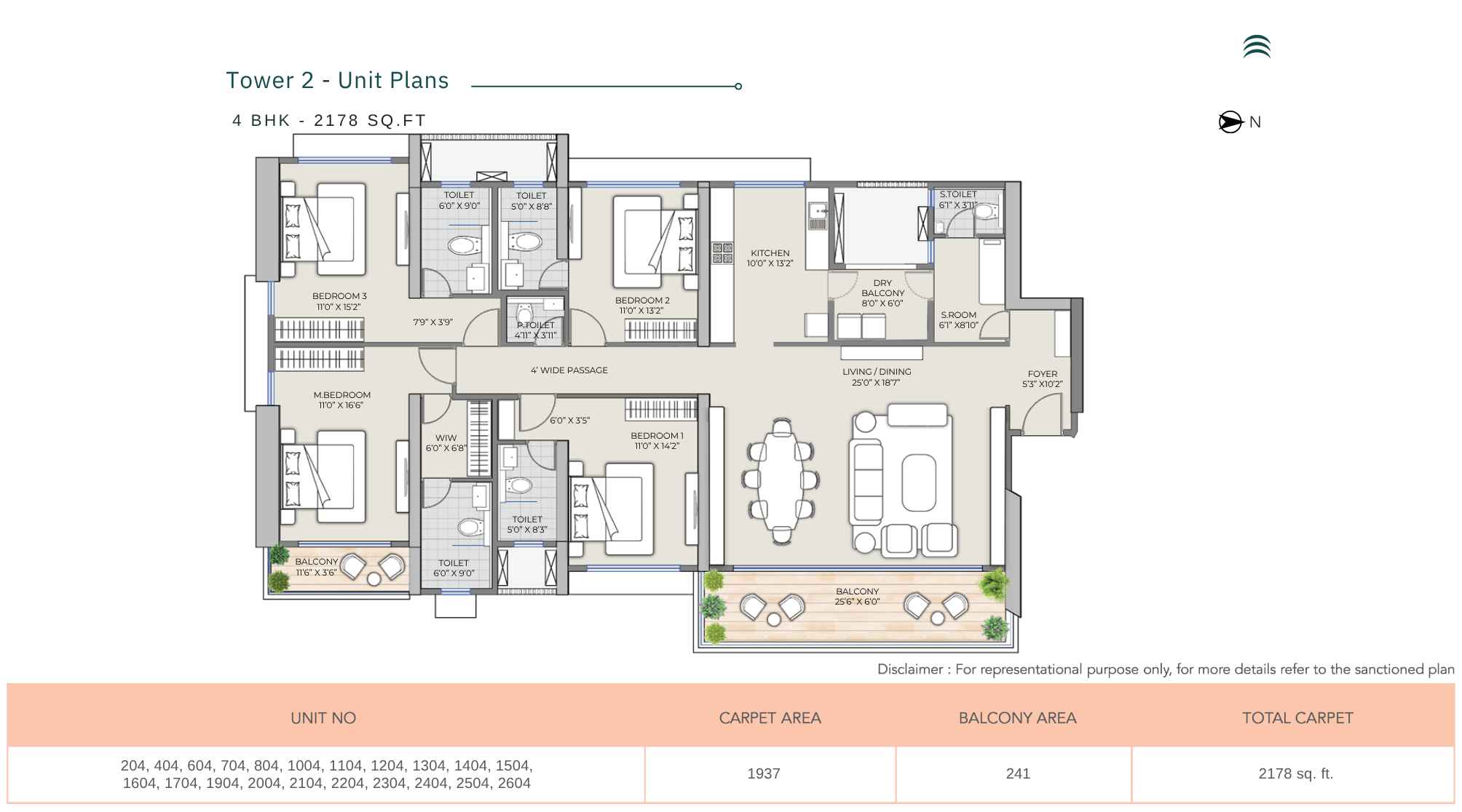 Supreme-Towers-4-bhk-2178-sqft