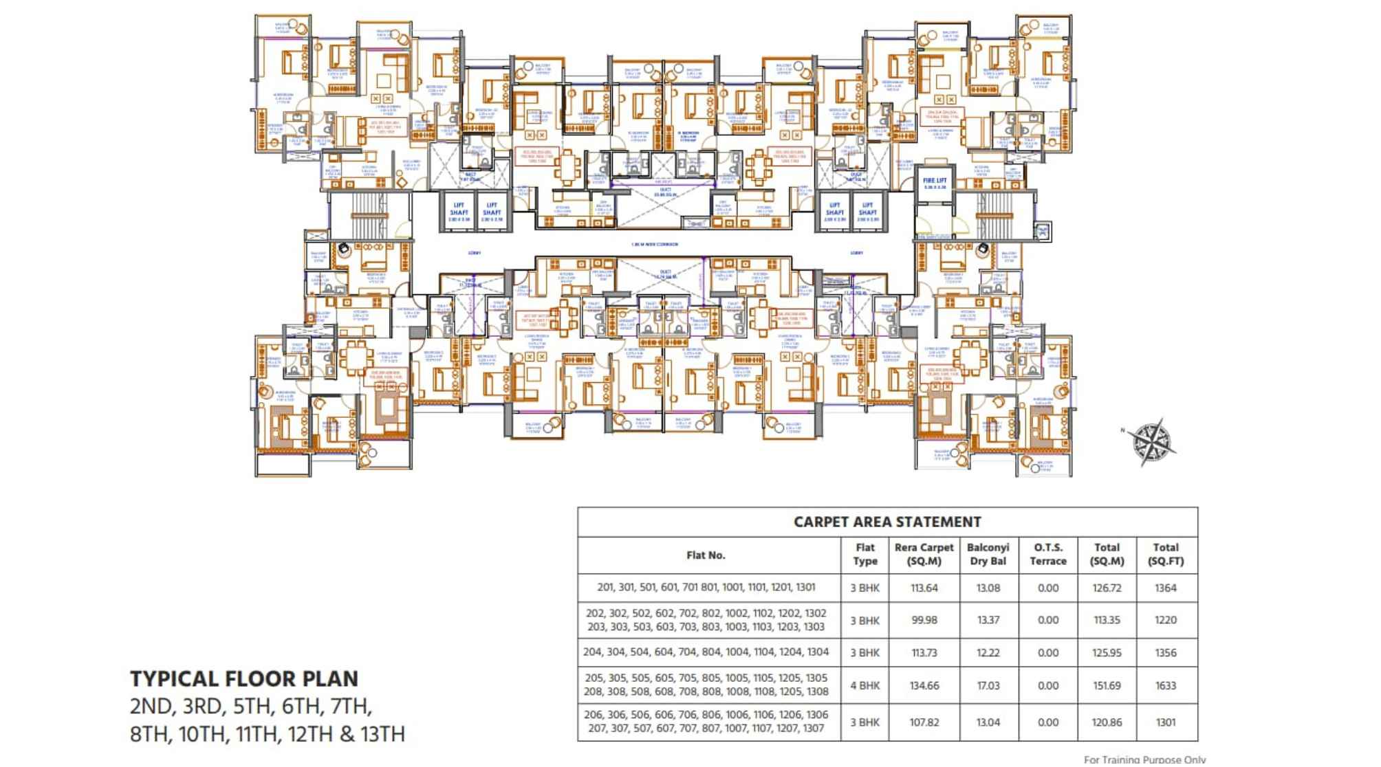 Venkatesh-Skylife-Typical-Floor-Plan