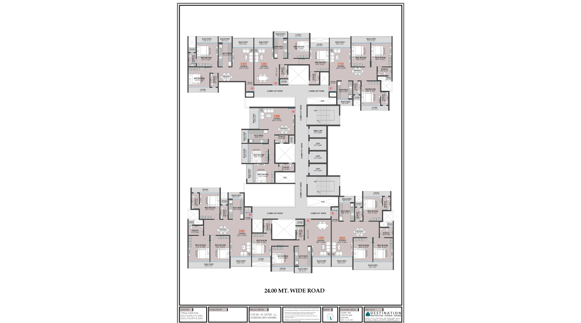 Shreeji-Infinity-Typical-Floor-Plan