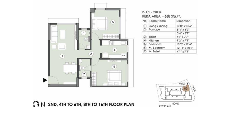 Sajay-Naumi-shresht-Floor-Plan-668 Sqft