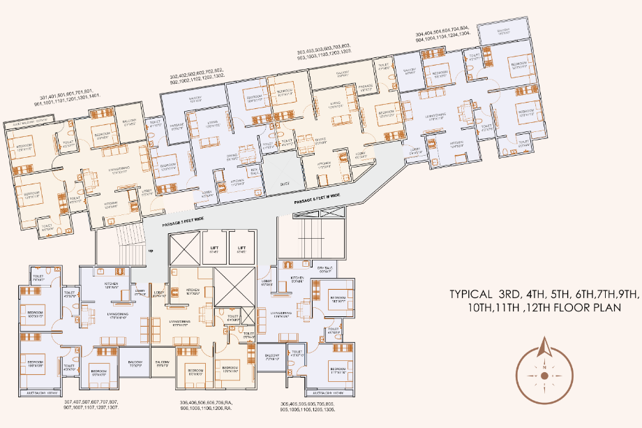 Nexus-westia-Typical-Floor-Plan
