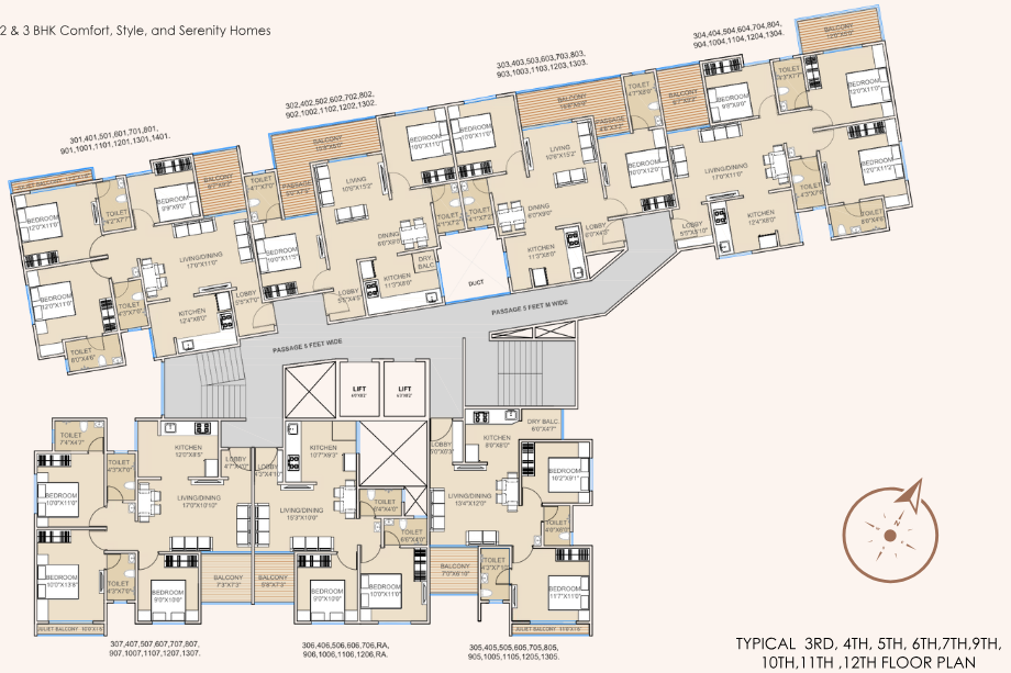 Nexus-westia-Typical-Floor-Plan
