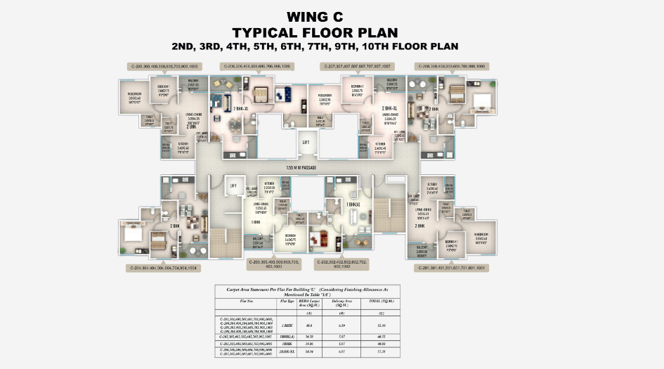 Sanskruti-Meander-Typical-Floor-Plan-Wing-C