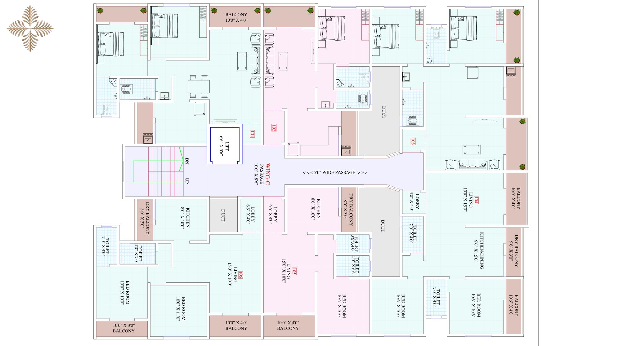 Siddhi-Aspire-Typical-Floor-Plan