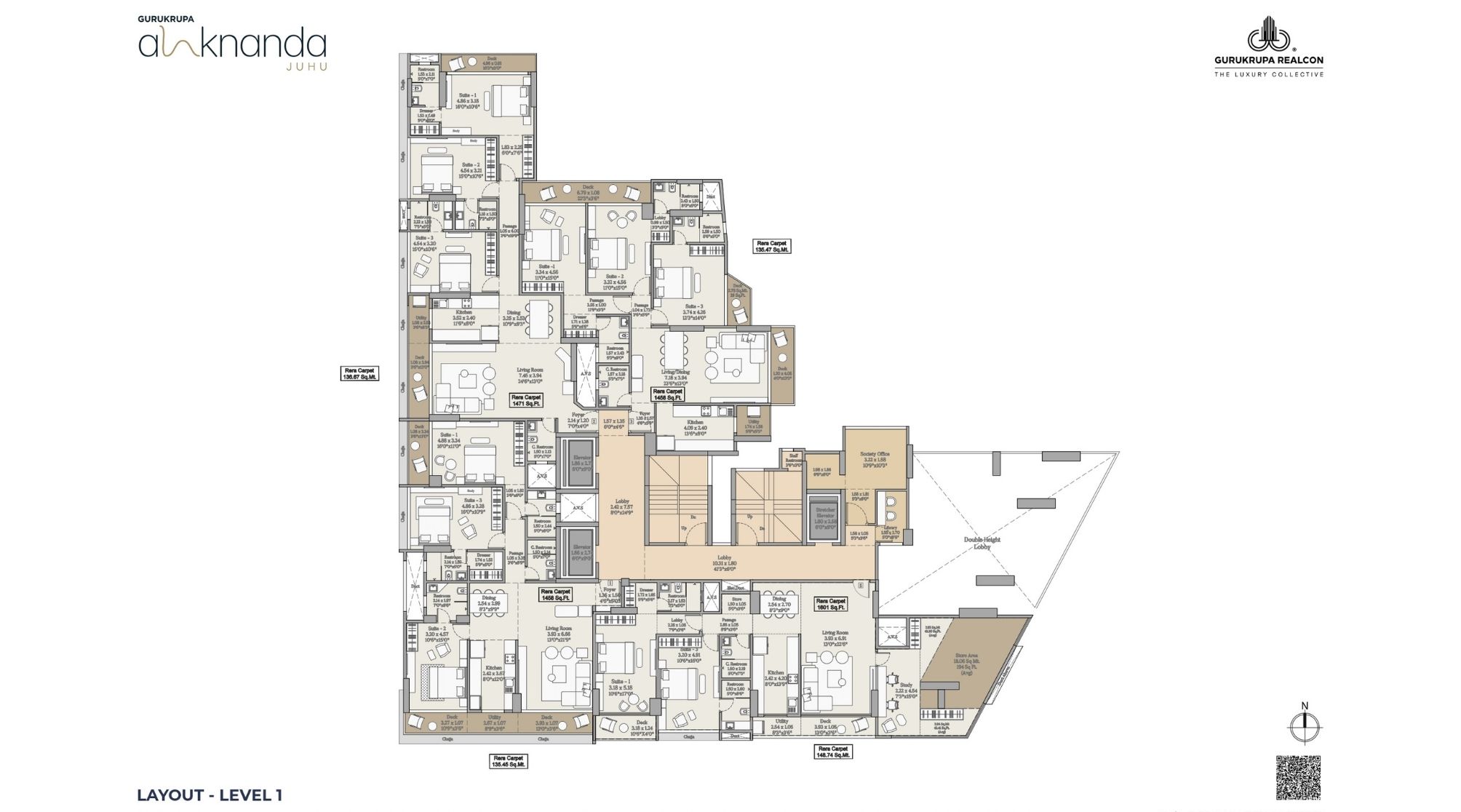 Gurukrupa-Alaknanda-Typical-Floor-Plan-First-Floor
