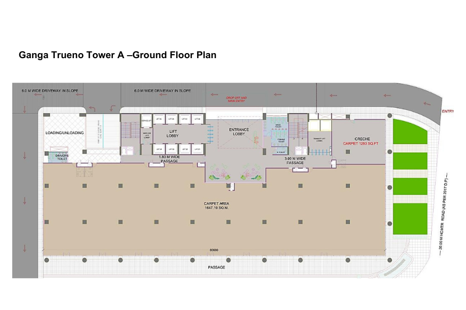 Ganga-Trueno-Ground-Floor-Plan-Tower-A