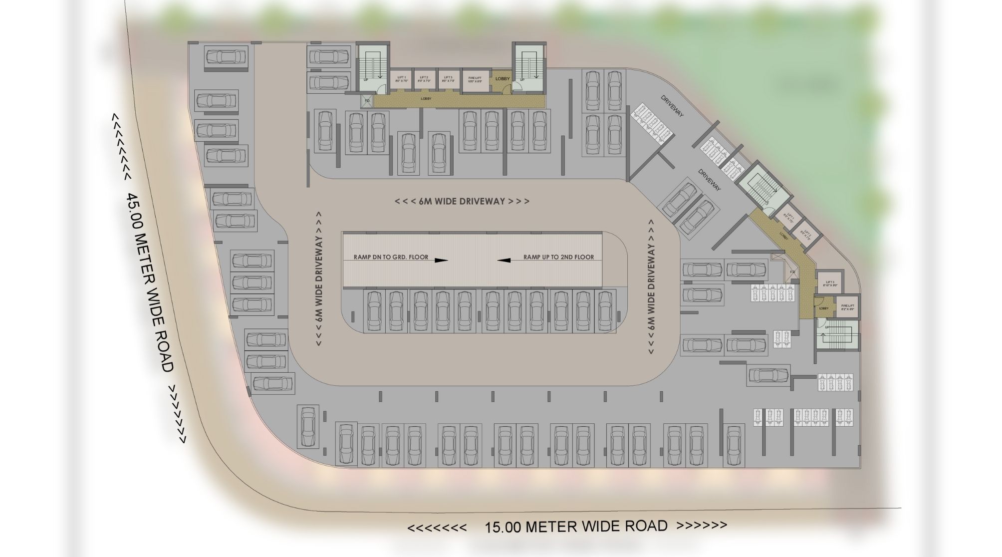 Satyam-Surya-Manhattan-Typical-Floor-Plan-1,2,3,4th-Floor