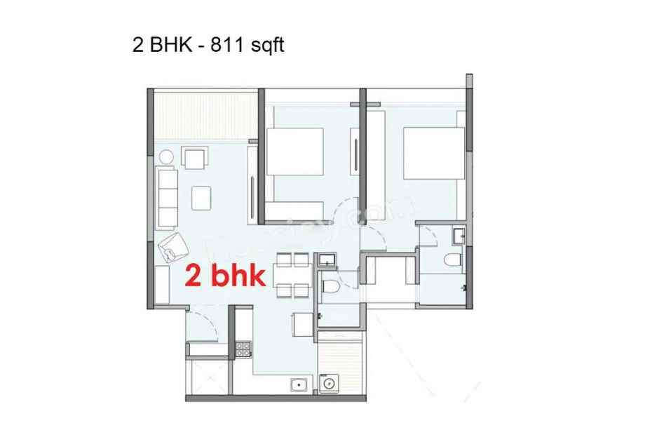 Pristine-O2-World-2bhk-811sqft
