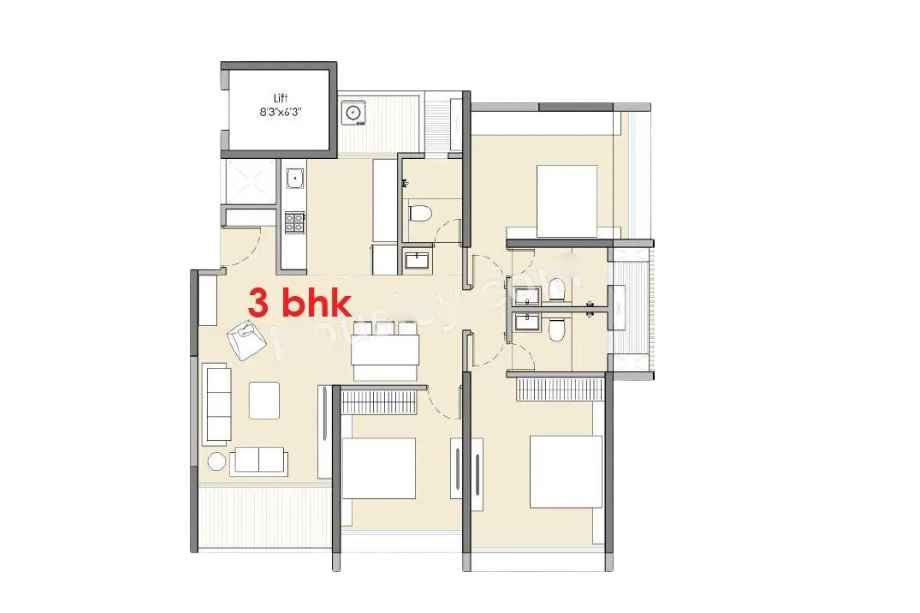 Pristine-O2-World-3-bhk