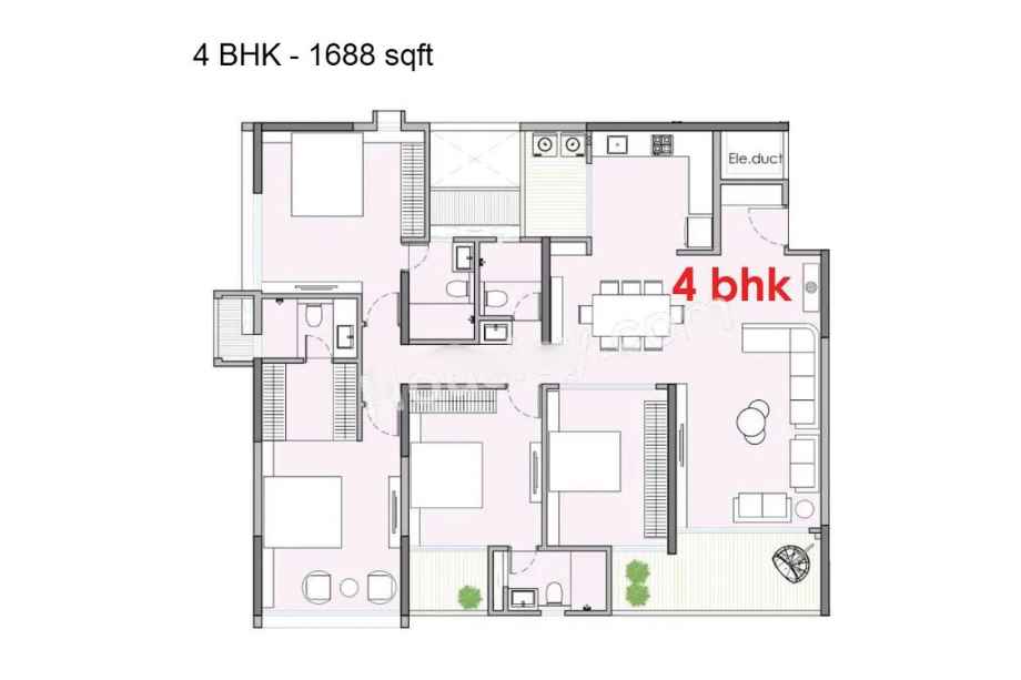 Pristine-O2-World-4bhk