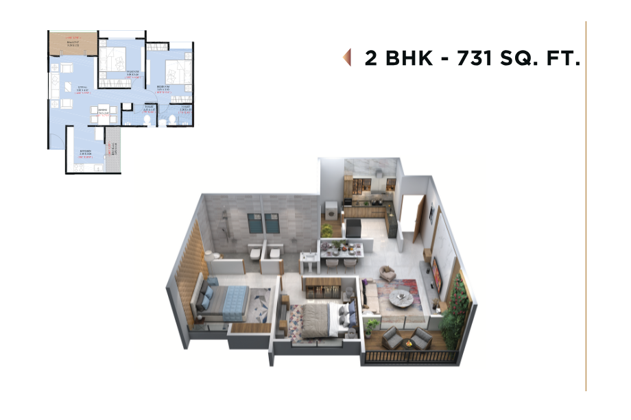 Eternity-Towers-Floor-Plan-2-BHK-731-Sqft