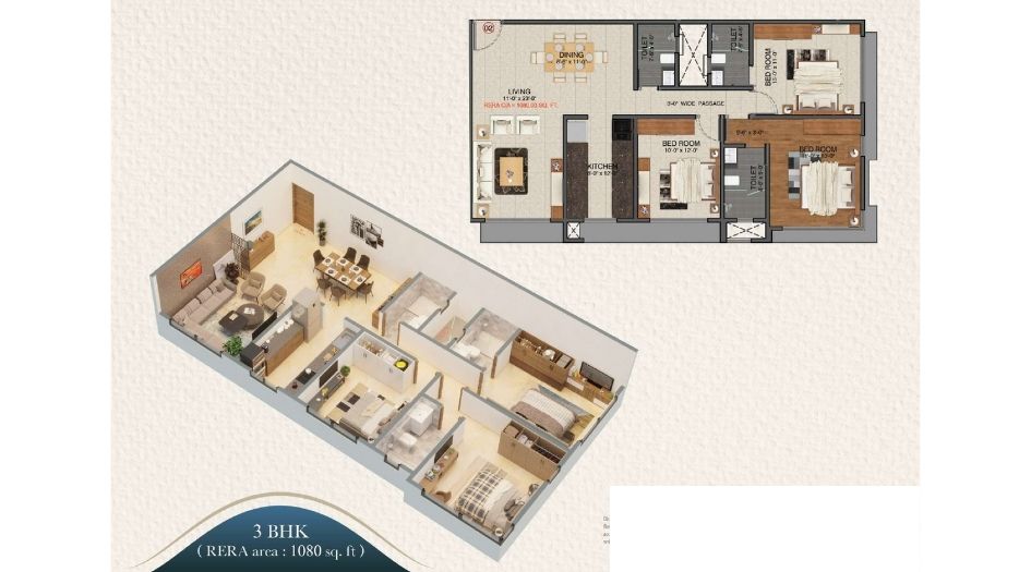 Zee-Jayashree-Floor-Plan-3 BHK-1080 Sqft
