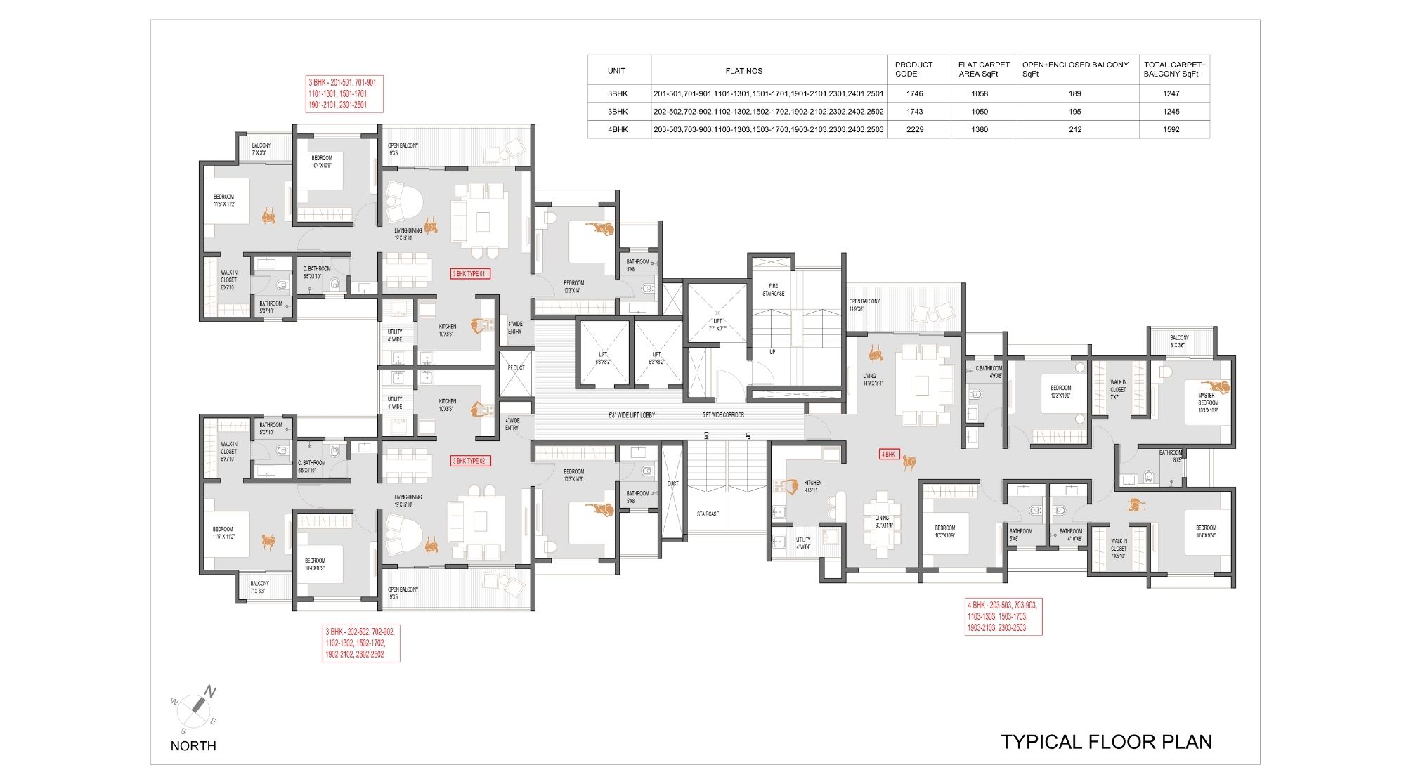 Nitaara-Tower-Typical-Floor-Plan