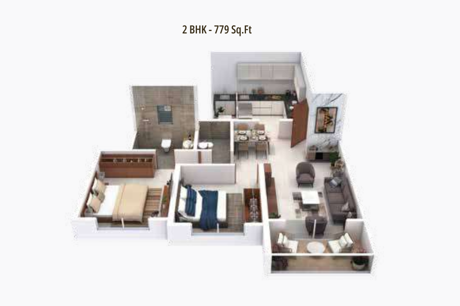 33-Central-Avenue-Floor-Plan-2-BHK-779-Sqft