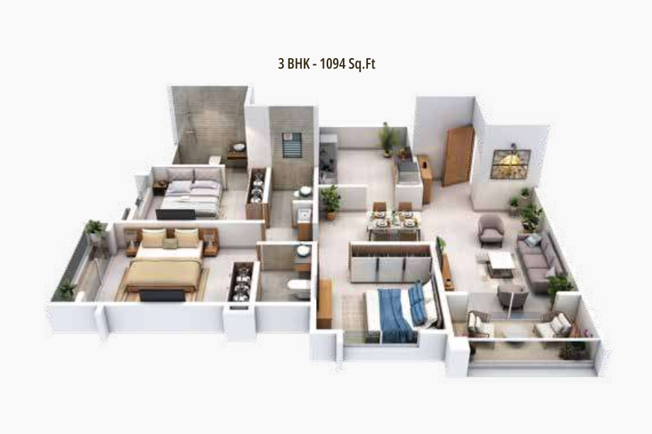 33-Central-Avenue-Floor-Plan-3-BHK-1094-Sqft