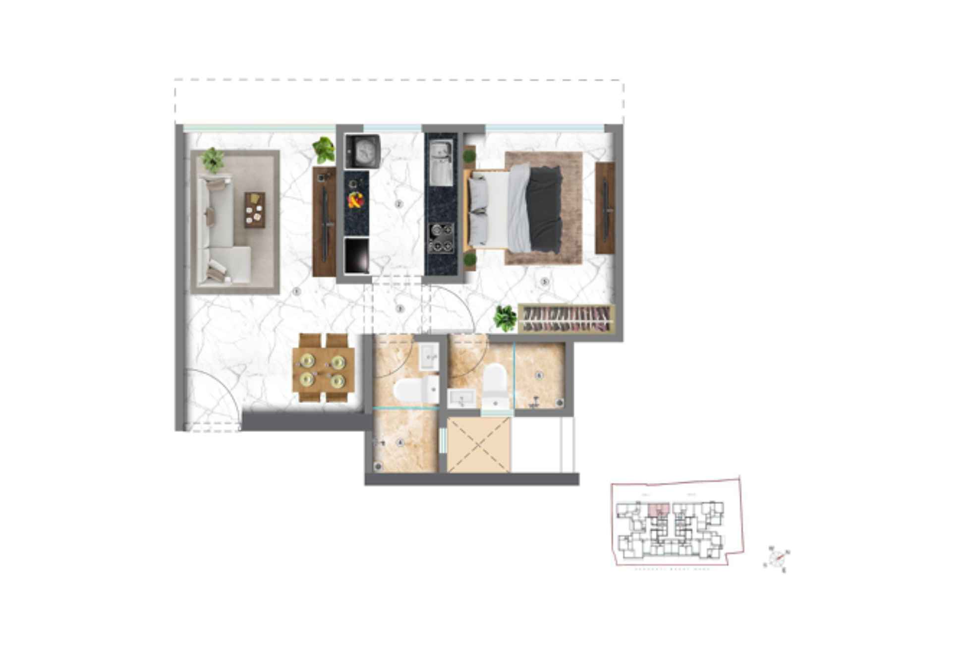 Sugee-Serene-1-BHK-426sqft