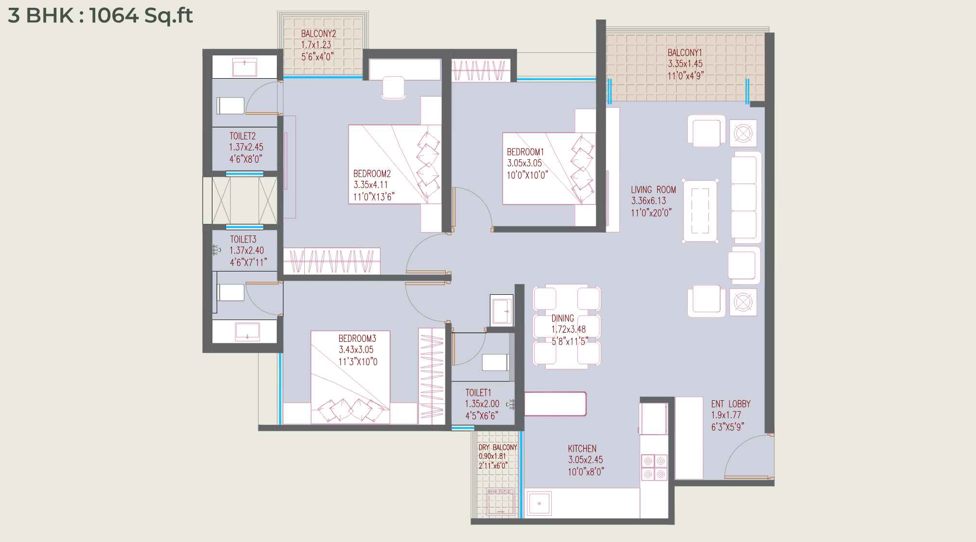 Sonai-Clara-3BHK-1064-SQFT