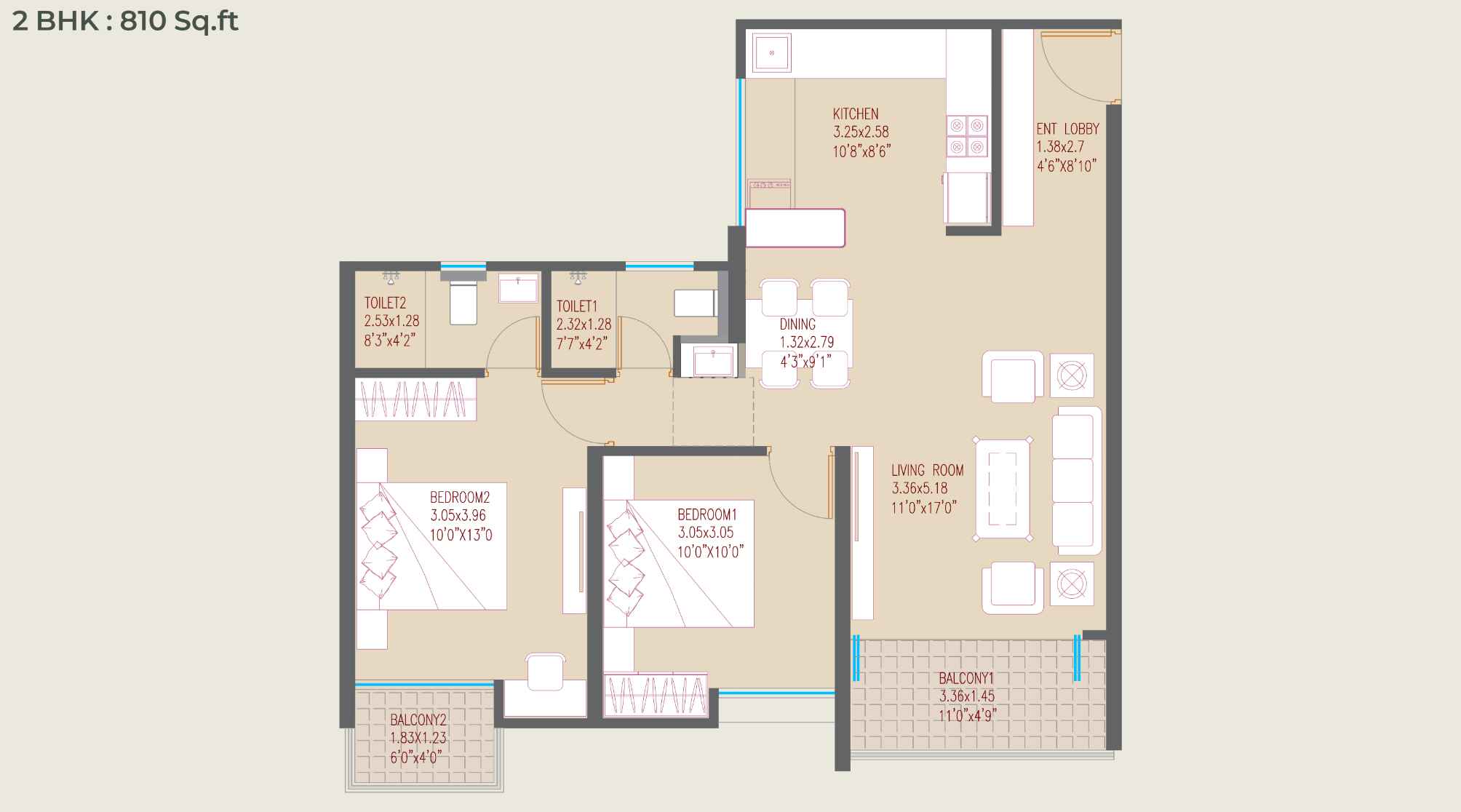 Sonai-Clara-2BHK-810-SQFT
