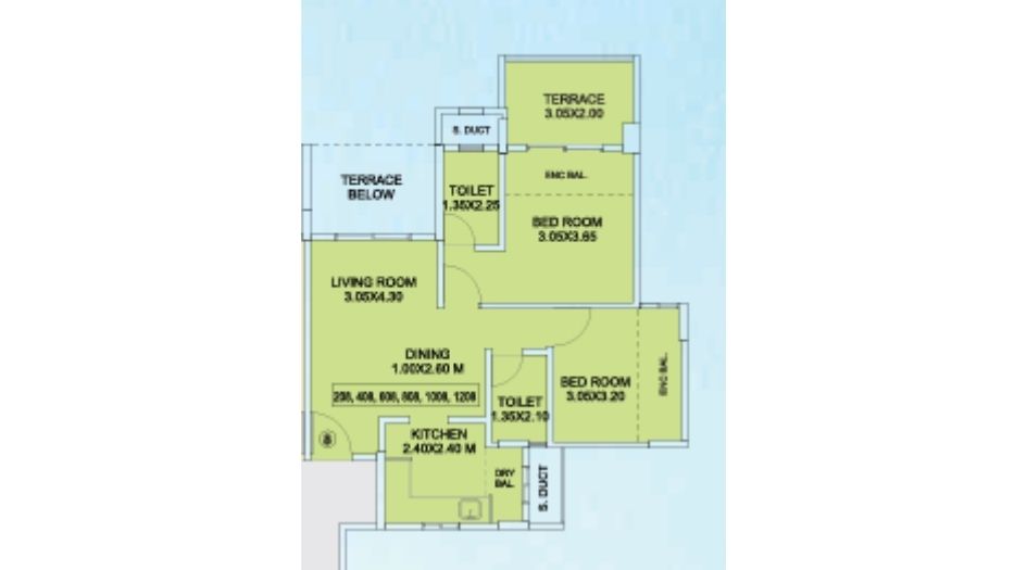 Amit-Asotnia-Classic-2BHK-680sqft-Unit-plan
