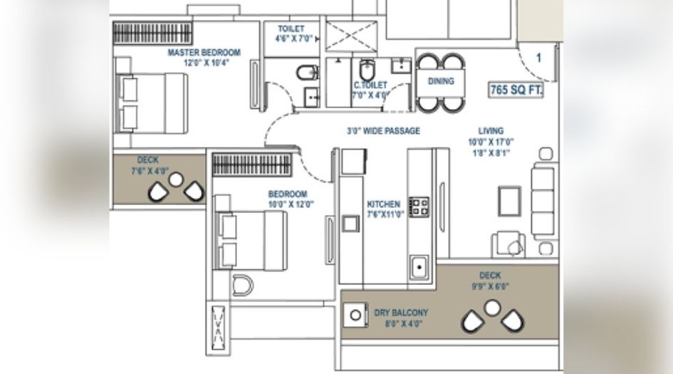 Swaroop-Grandeur-Gallery-2BHK-765sqft-Unit-Plan