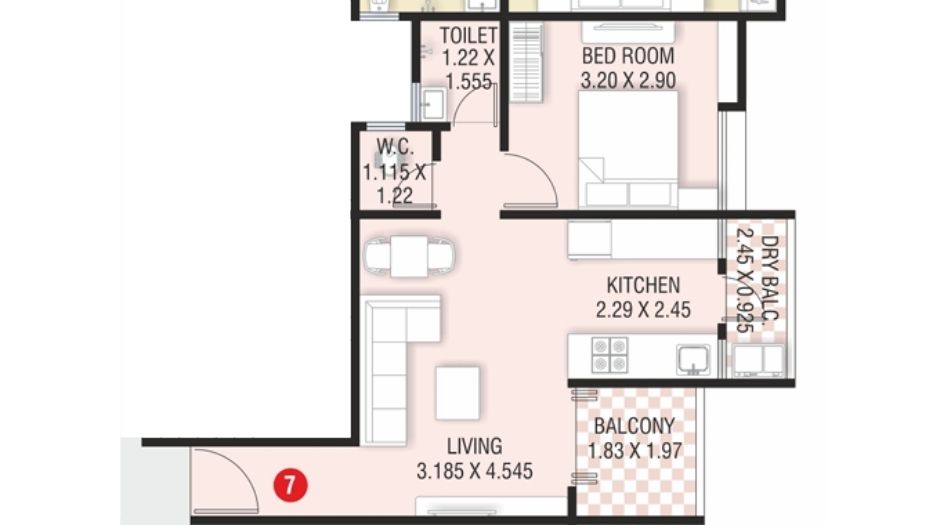 Grace-Pallacio-FLoor-Plan-1 BHK