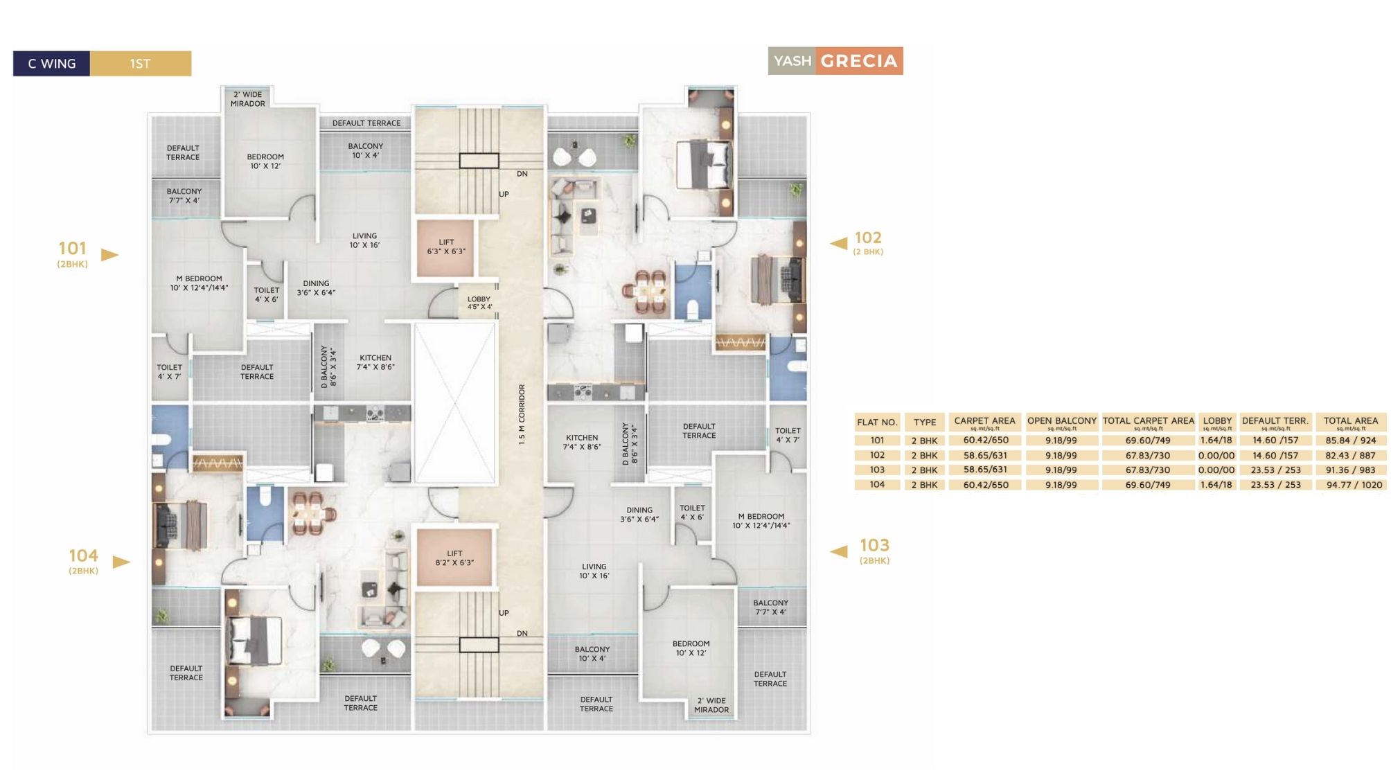 Yash-Grecia-Typical-Floor-Plan